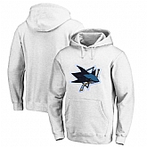 San Jose Sharks White All Stitched Pullover Hoodie,baseball caps,new era cap wholesale,wholesale hats